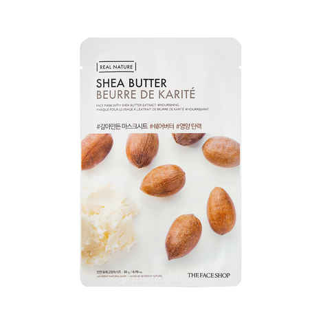 Buy The Face Shop Real Nature Shea Butter Face Mask (Sheet Mask 20g) - Purplle