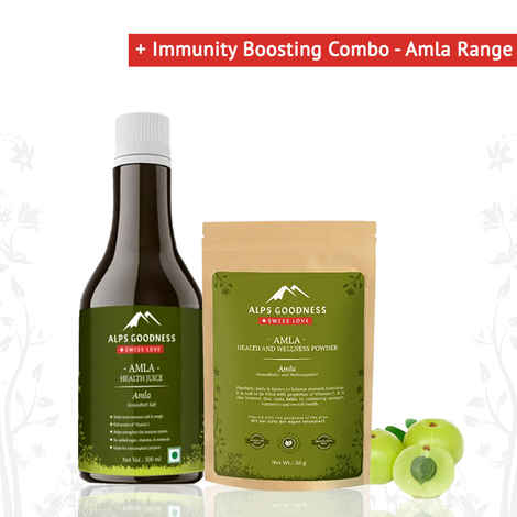 Buy Alps Goodness Immunity Boosting Combo - Amla Range (Juice + Wellness Powder) - Purplle