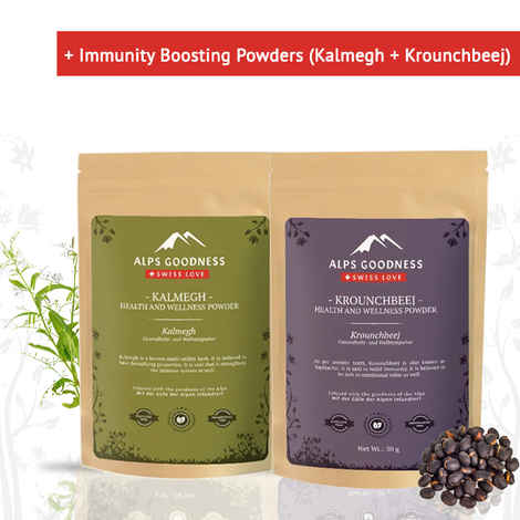 Buy Alps Goodness Immunity Building Powders Combo (Kalmegh + Krounchbeej) - Purplle