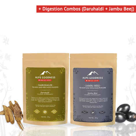 Buy Alps Goodness Digestion Improving Powders (Daruhaldi + Jambu Beej) - Purplle