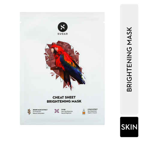 Buy SUGAR Cosmetics Cheat Sheet Brightening Mask - Purplle