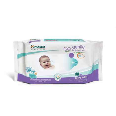 Buy Himalaya Gentle Baby Wipes 48's - Purplle