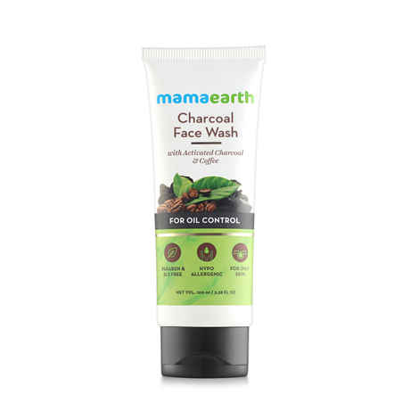 Buy Mamaearth Charcoal Natural Face Wash For Oil Control And Pollution Defence (100 ml) - For Oily Skin - Purplle