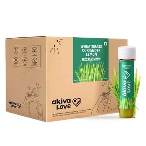 Buy Akiva Love Wheatgrass Detox Ready To Drink Ayurvedic Juice Pack Of 30(40 ml each) - Purplle
