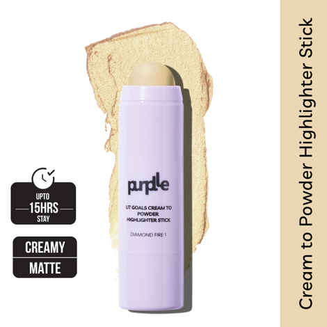 Buy Purplle Lit Goals Cream to Powder Highlighter Stick Diamond Fire 1 - Purplle