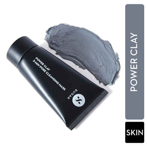 Buy SUGAR Cosmetics Power Clay 3-min Pore Cleansing Mask with Charcoal, 50 ml - Purplle