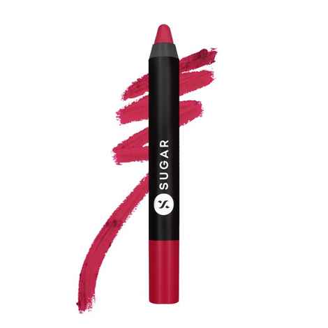 Buy SUGAR Cosmetics Matte as Hell Crayon Lipsticks for Women | Lasts Up To 8+ Hours | Lip Crayon with Sharpener | 2.8gm - 22 Donna Pinciotti - Purplle