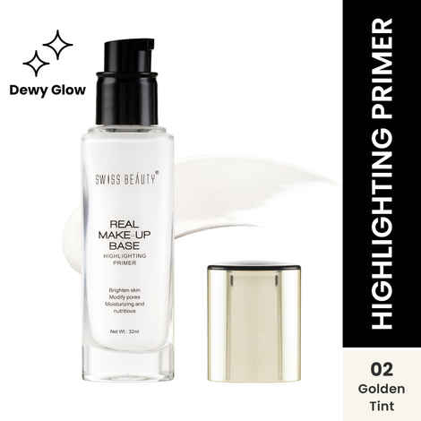 Buy Swiss Beauty Real Makeup Base Highlighting Primer - Golden-Tint (30 ml) - Purplle