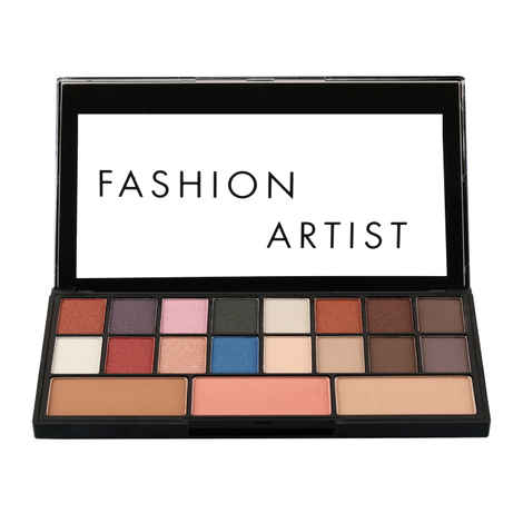 Buy Swiss Beauty Fashion Artist Blusher & Eyeshadow Palette - Multi-02 30 gm - Purplle