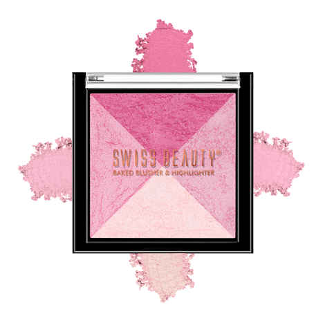 Buy Swiss Beauty Baked Blusher & Highlighter - Multi-03 (7 gm) - Purplle