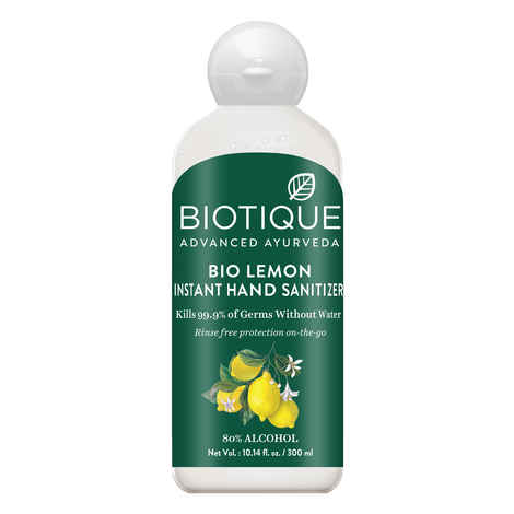 Buy Biotique Bio Lemon Instant Hand Sanitizer (300 ml) - Purplle