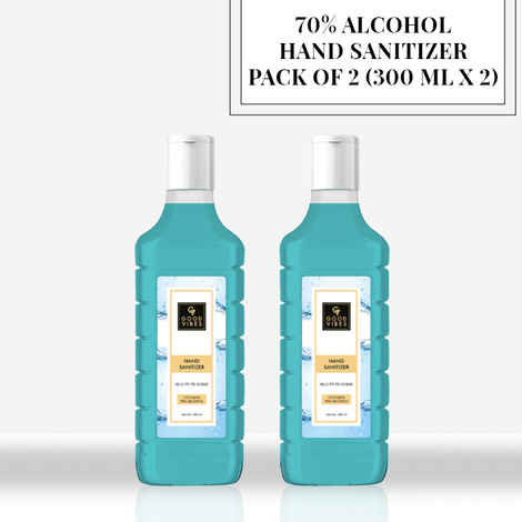 Buy Good Vibes 70% Alcohol Hand sanitizer - Pack of 2 (300 ml X 2) - Purplle