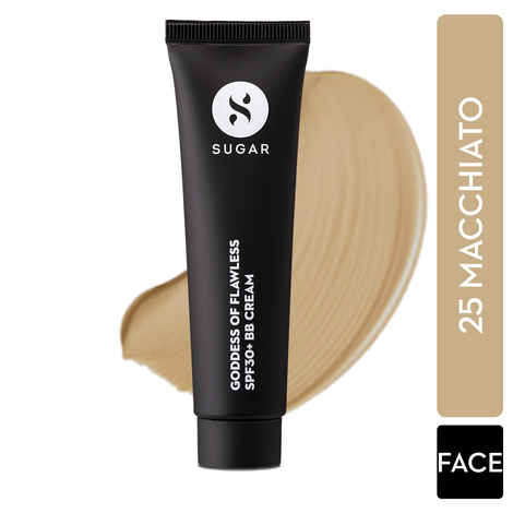 SUGAR Cosmetics Goddess Of Flawless BB Cream with Matte Finish | Long Lasting - 25 Macchiato