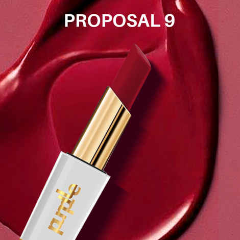 Buy Purplle Shades Of Love Primer Plus Matte Lipstick - Proposal 9 | Highly Pigmented | Long Lasting | Easy Application | Water Resistant | Transferproof | Smudgeproof (3.5 g) - Purplle