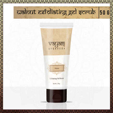 Buy Vayam Ayurveda Walnut Exfoliating Gel Scrub (50 g) - Purplle