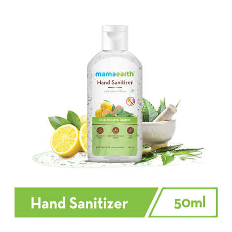 Buy Mamaearth Hand Sanitizer with Lime & Neem for Killing Germs (50 ml) - Purplle
