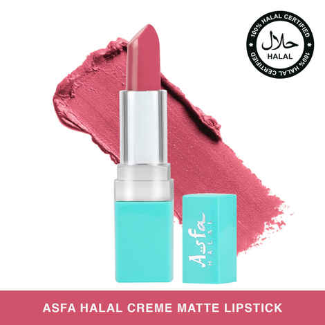 Buy Asfa Halal Creme Matte Lipstick, Rose Shadow 5 (4.2 g) - Purplle