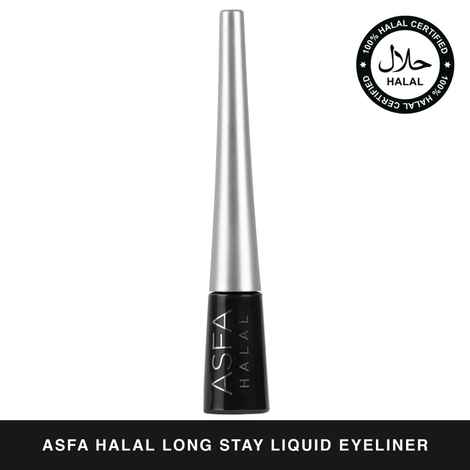 Buy Asfa Halal Long Stay Liquid Eyeliner, Matte, Black (3 ml) - Purplle
