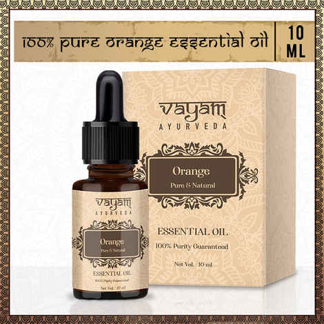 Buy Vayam Ayurveda 100% Pure Orange Essential Oil (10 ml) | Ayurvedic | Natural | Herbal | Pure | Sulphate free | Paraben Free - Purplle