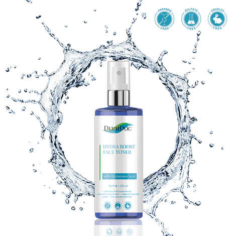 DermDoc Hydra Boost Face Toner with Hyaluronic Acid (120 ml)