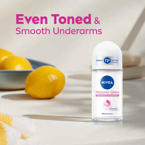 Buy NIVEA Deodorant Roll On Natural Glow Smooth Skin 50ml - Purplle