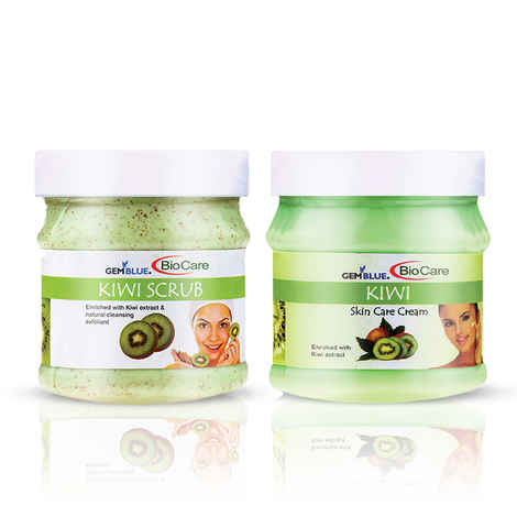 Gemblue Biocare Kiwi Scrub, (500 ml)+Gemblue Biocare Kiwi Cream, (500 ml)