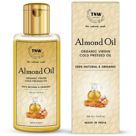 TNW The Natural Wash Cold Pressed Virgin Almond Oil For Skin and Hair (100 ml)