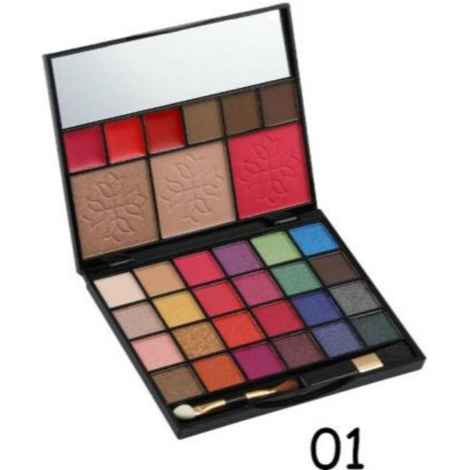 Buy Hilary Rhoda 24 Eyeshadow, 1 Blush, 1 Highlighter, 1 Contour, 3 Cream Lip Gloss, 3 Eyebrow Powder (55 g) (HR-1240-01) - Purplle