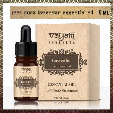 Buy Vayam Ayurveda 100% Pure Lavender Essential Oil (5 ml) | Ayurvedic | Natural | Herbal | Pure | Sulphate free | Paraben Free - Purplle