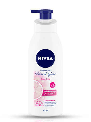 Nivea Natural Glow Even Tone UV Protect Body Lotion (400 ml)