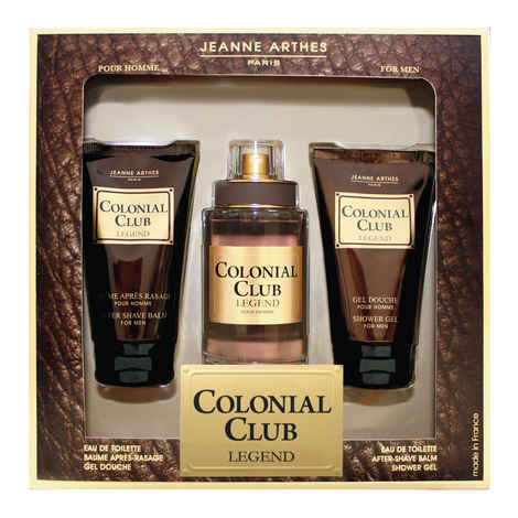 Buy JEANNE ARTHES Colonial Club Legend Gift Set(Eau de Toilette 100ml+AS 75ml+SG 75ml) - Purplle