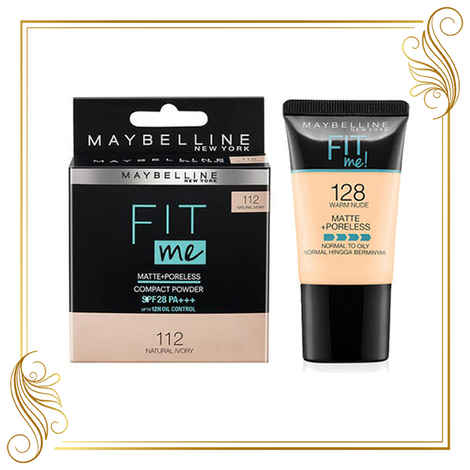Buy Maybelline New York Fit Me Foundation Tube 128 + Fit Me Compact 112 - Purplle