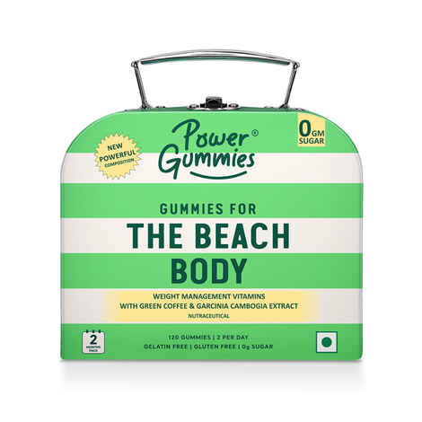 Buy Power Gummies-The Beach Body With Green Coffee, L-Carnitine & Vitamin C-Weight Management Gummies For Men & Women-120 Gummies - Purplle