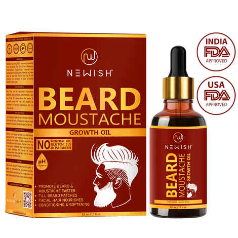 Buy Newish Beard Growth Oil for Men (50 ml) - Purplle