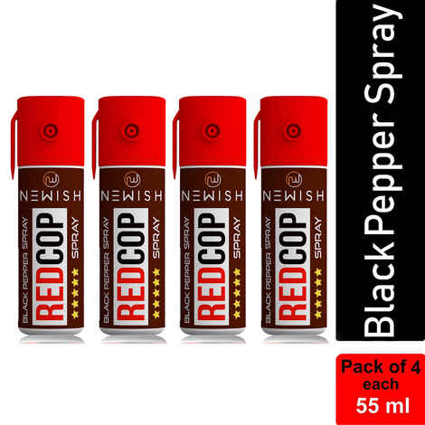 Buy Newish : Powerful Black Pepper Spray Self Defence for Women Pack of 4 (Each : 55 ml / 35 g) - Purplle