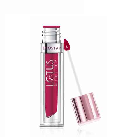 Buy Lotus Make-Up Ecostay Matte Lip Lacquer Call It Cherry - Purplle