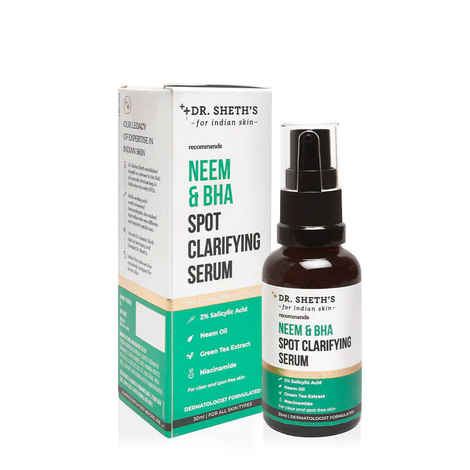Buy Dr Sheth's Neem & BHA Spot Clarifying Serum (30 ml) - Purplle