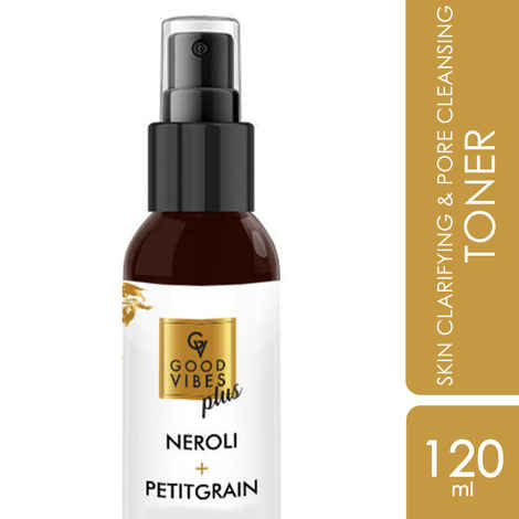 Buy Good Vibes Plus Skin Clarifying + Pore Cleansing Toner - Neroli + Petitgrain (120 ml) - Purplle