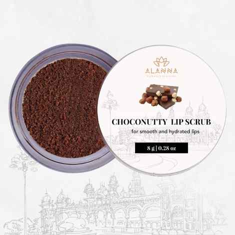 Buy Alanna Choconutty Lip Scrub for Lightening and Brightening Dark Lips (8 g) - Purplle