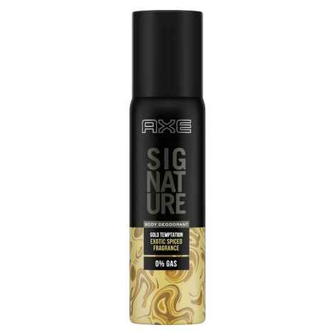 Buy Axe Signature Gold Temptation, No Gas Body Deodorant For Men (154 ml) - Purplle