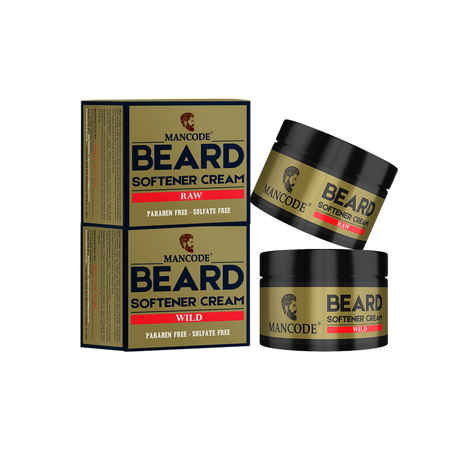 Buy Mancode Beard Softening Cream Wild And Raw, 50gm Each (Pack of 2) - Purplle
