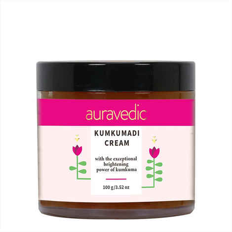 Buy AURAVEDIC Kumkumadi Cream 100 G Face Cream with kumkumadi Tailam. Skin Whitening/Skin Brightening Face Cream with Kumkumadi Face Oil for Glowing Skin, Dark Spots, Pigmentation for Women/Men - Purplle