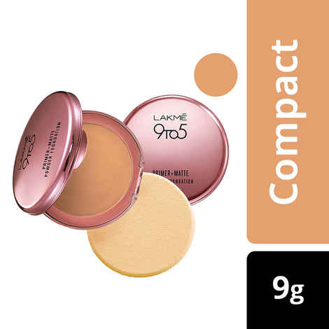 Buy Lakme 9 To 5 Primer + Matte Powder Foundation Compact - Natural Light (9 gm) - Purplle