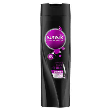 Buy Sunsilk Stunning Black Shine Shampoo ((340 ml)) - Purplle