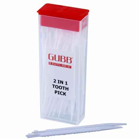 Buy GUBB 2 In 1 Interdental Toothpicks - 50 Interdental Brush Sticks - Purplle