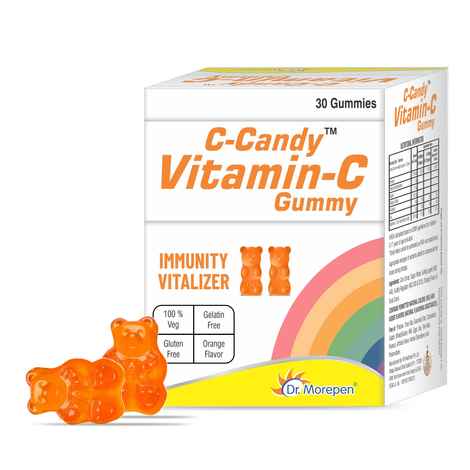 Buy DR. MOREPEN C-Candy Vitamin C Gummies With Orange Flavour (30 Gummy) - Purplle