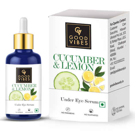Buy Good Vibes Under Eye Serum - Cucumber and Lemon (30 ml) - Purplle