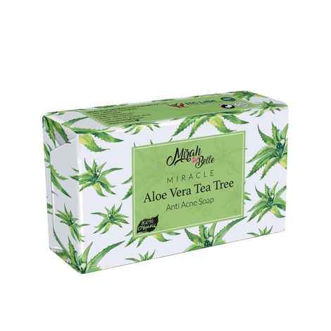 Buy Mirah Belle Organic Aloe Vera Tea Tree Anti Acne Soap Bar Acne &  Infection Prone, Dehydrated Skin. SLS, Paraben, GMOFree , (125 g) Online |  Purplle