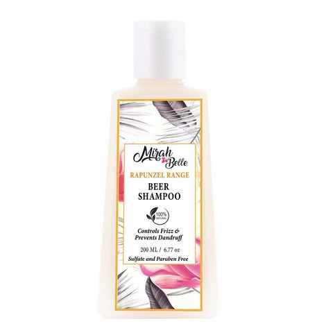 Buy Mirah Belle Organic & Natural Beer Shampoo For Conditioning & Dandruff Free Hair Sulfate & Paraben Free - Purplle