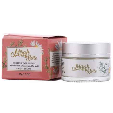 Buy Mirah Belle Organic & Natural Sandalwood Healing Night Cream Oily & Infection Prone Skin Paraben Free - Purplle